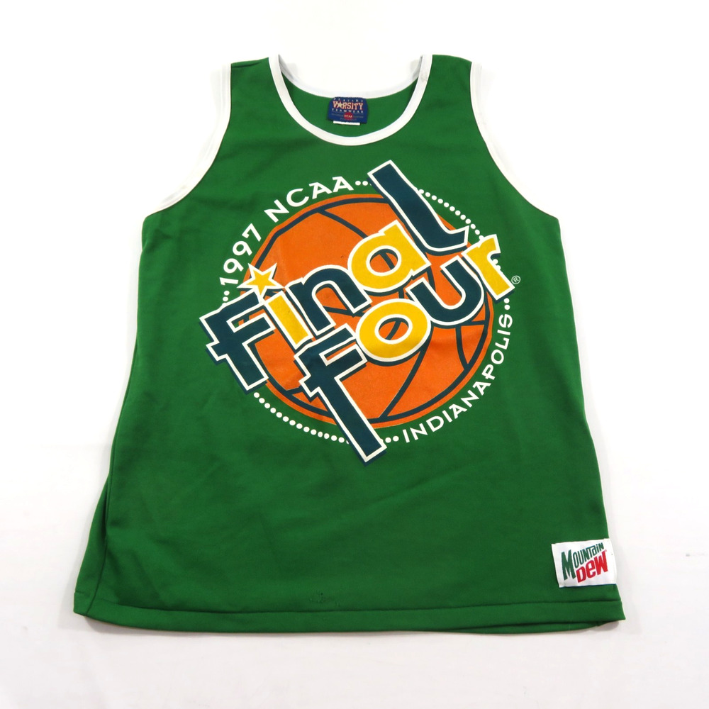 Final Four 1997 Jersey Indianapolis NCAA Mountain Dew Green Tank Top Jersey XL